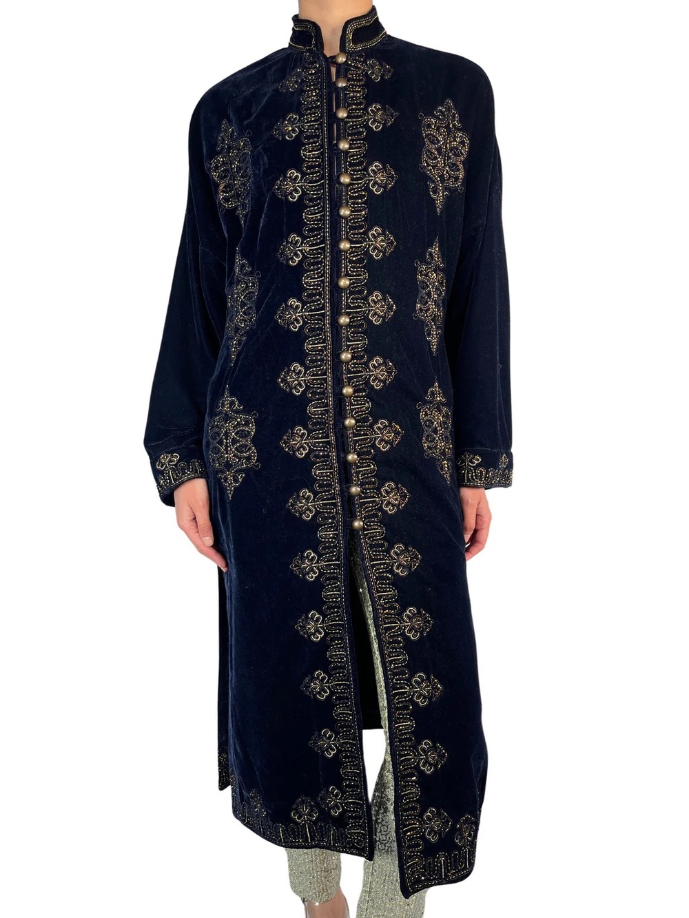 ** ISO ** Zara Embroidered Velvet Kimono - Picture 3 of 5
